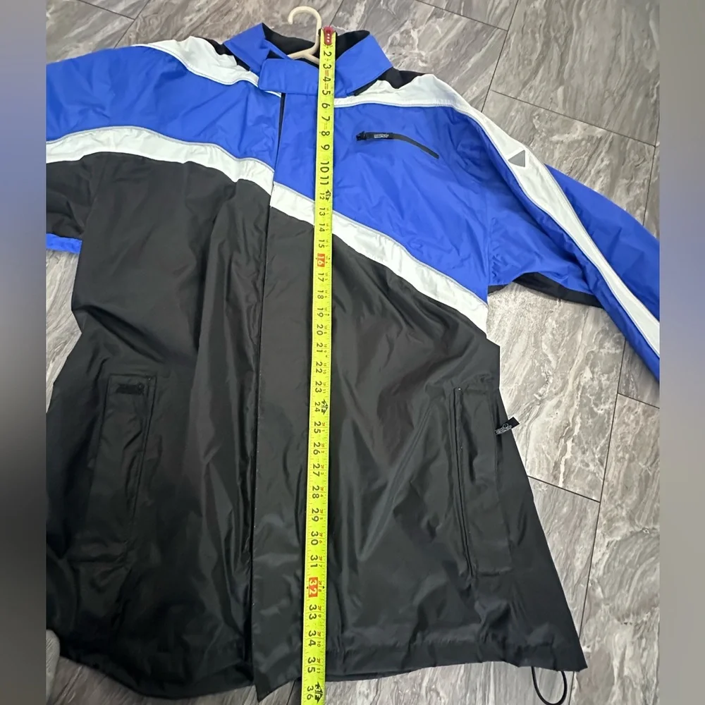 Tourmaster‎ Defender Windbreaker Blue motorcycle  Rain Jacket Waterproof 2XL